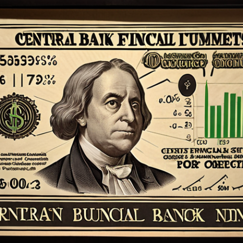 Home 15 **Central Bank Control:** A powerful conductor orchestrating an orchestra of financial instruments (currency symbols, interest rate graphs). Emphasize control and delicate balance.
