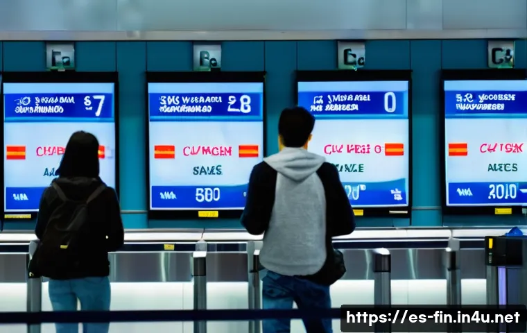 해외 거래 시 통화 옵션 - **Prompt 1: The Confused Traveler at a Currency Exchange**
    "A person, appearing in their late 20...